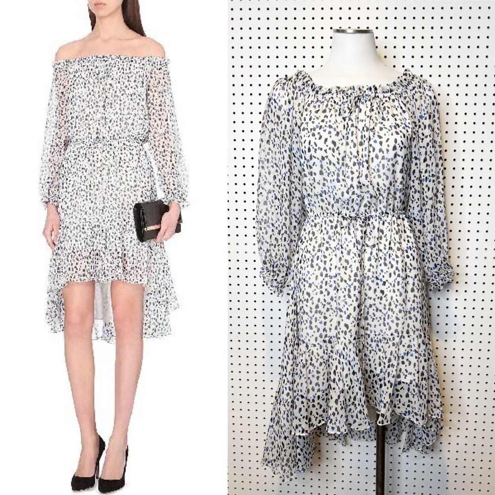 Diane von Furstenberg DVF‎ | Camila Printed Silk Chiffon Dress Sz. 6